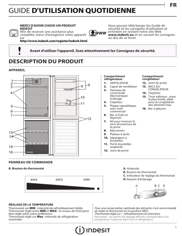 Mode d'emploi | Indesit LR8 S1 F S Manuel utilisateur | Fixfr