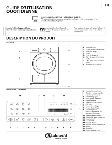 Mode d'emploi | Bauknecht TRPC 89935 Manuel utilisateur | Fixfr