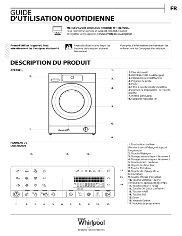 Mode d'emploi | Whirlpool FSCM 13440 SL Manuel utilisateur | Fixfr