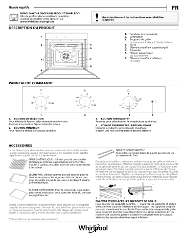 AKP9 738 WH | AKP9 738 NB | Mode d'emploi | Whirlpool AKP9 738 IX Manuel utilisateur | Fixfr