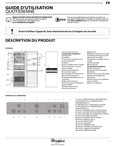 Mode d'emploi | Whirlpool BSNF 8772 OX Manuel utilisateur | Fixfr