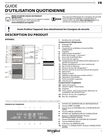 Mode d'emploi | Whirlpool BSNF 9553 OX Manuel utilisateur | Fixfr