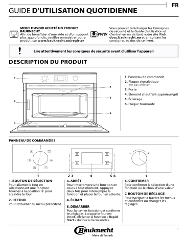 Mode d'emploi | Bauknecht EMDK3 3438 IN Manuel utilisateur | Fixfr