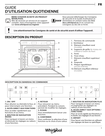 W6 OS4 4S1 P | Mode d'emploi | Whirlpool W7 OS4 4S1 P Manuel utilisateur | Fixfr