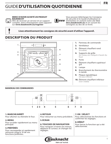 Mode d'emploi | Bauknecht BIK9 MH8TS3 PT Manuel utilisateur | Fixfr