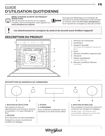 Mode d'emploi | Whirlpool OAKZ9 379 H IX Manuel utilisateur | Fixfr