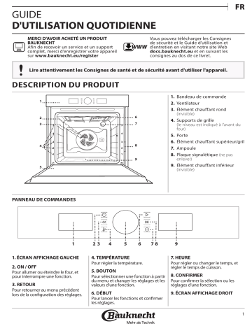 BIR4 DN8F1 PT | Mode d'emploi | Bauknecht BIK5 DN8F PT Manuel utilisateur | Fixfr