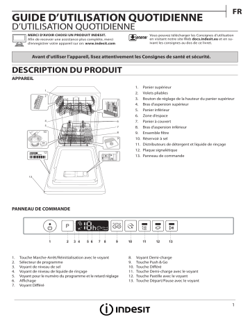 Mode d'emploi | Indesit DSIO 3T224 CE Manuel utilisateur | Fixfr