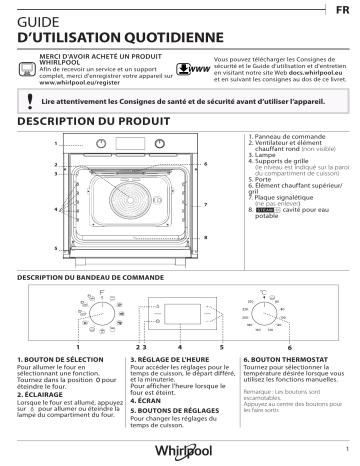 Mode d'emploi | Whirlpool OAS KN8V1 IX Manuel utilisateur | Fixfr