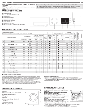 Mode d'emploi | Whirlpool NM10 924 WW EU Manuel utilisateur | Fixfr