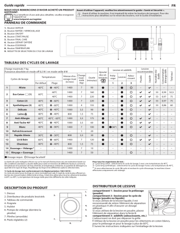 Mode d'emploi | Whirlpool NM10 743 W FR Manuel utilisateur | Fixfr