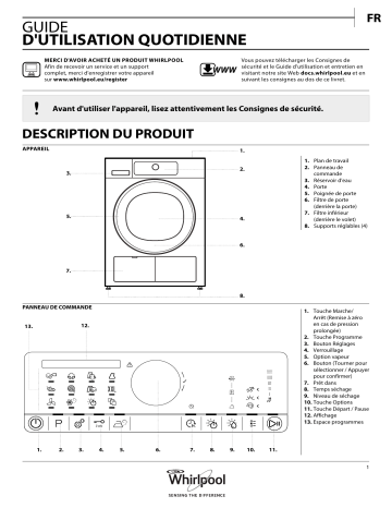 Mode d'emploi | Whirlpool HSCX 10432 Manuel utilisateur | Fixfr