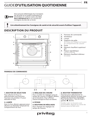 PBWR6 OH5V IN | Mode d'emploi | Whirlpool PBWR6 OH5V2 IN Manuel utilisateur | Fixfr