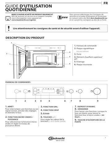 Mode d'emploi | Bauknecht EMNK5 2438 PT Manuel utilisateur | Fixfr