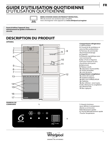 Mode d'emploi | Whirlpool BSFV 8122 W Manuel utilisateur | Fixfr