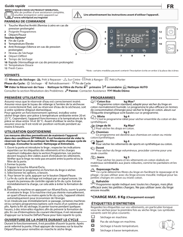 Mode d'emploi | Indesit FT M22 82Y EU Manuel utilisateur | Fixfr