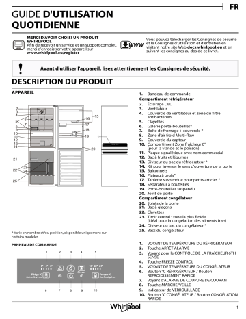 BSNF 8552 IX | Mode d'emploi | Whirlpool BSNF 8552 OX Manuel utilisateur | Fixfr