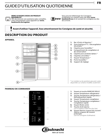 Mode d'emploi | Bauknecht KGNXL 19 A3+ IN Manuel utilisateur | Fixfr