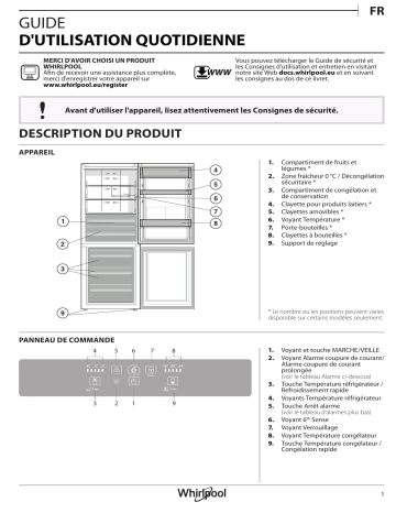 Mode d'emploi | Whirlpool B TNF 5322 OX Manuel utilisateur | Fixfr