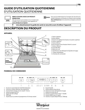 Mode d'emploi | Whirlpool WFC 3C26 P Manuel utilisateur | Fixfr