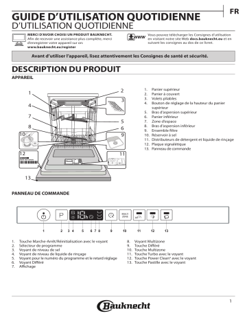 Mode d'emploi | Bauknecht BCIO 3O33 DEL Manuel utilisateur | Fixfr