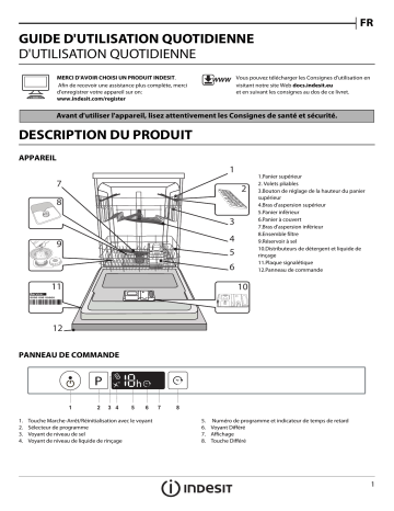 Mode d'emploi | Indesit DIFP 28T9 A EU Manuel utilisateur | Fixfr