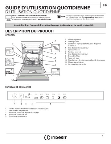 Mode d'emploi | Indesit DIF 16B1 A EU Manuel utilisateur | Fixfr