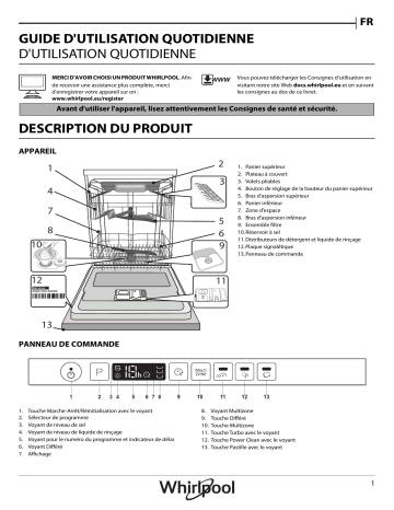 Mode d'emploi | Whirlpool WKCIO 3T123 PEF Manuel utilisateur | Fixfr