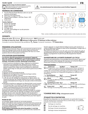 YT CHA CM10 8B FR | Mode d'emploi | Indesit YT CM10 8B FR1 Manuel utilisateur | Fixfr