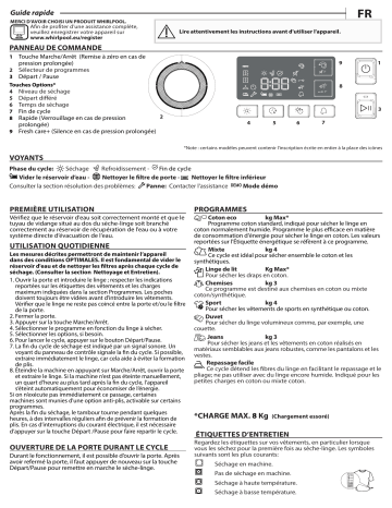 FT CM11 8XB1 FR | Mode d'emploi | Indesit FT CHA CM11 8XBB FR Manuel utilisateur | Fixfr