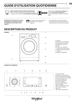 Whirlpool FWDD117168WS EU Manuel utilisateur