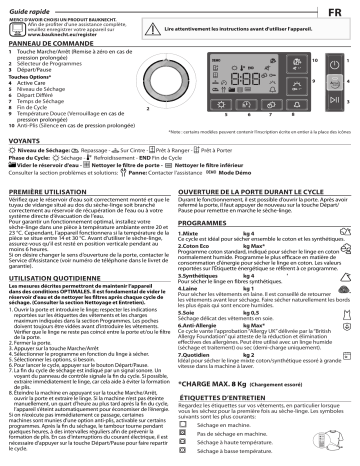 Mode d'emploi | Bauknecht T M11 82SK CH Manuel utilisateur | Fixfr