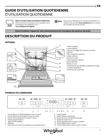 Mode d'emploi | Whirlpool WFC 3B19 X Manuel utilisateur | Fixfr