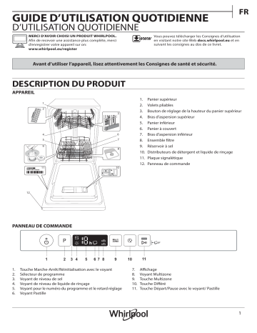 Mode d'emploi | Whirlpool WSIC 3M27 Manuel utilisateur | Fixfr