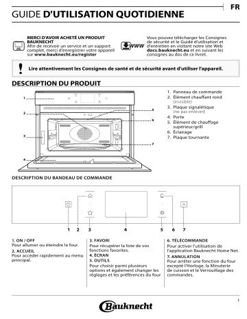 Mode d'emploi | Bauknecht EMPK11 F645 Manuel utilisateur | Fixfr