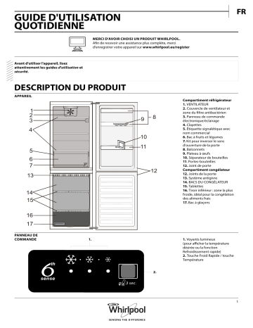 Mode d'emploi | Whirlpool BSFV 8122 W Manuel utilisateur | Fixfr