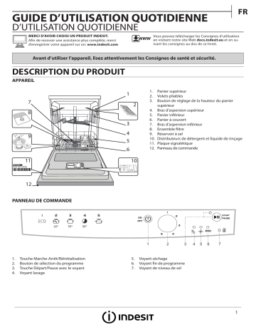 Mode d'emploi | Indesit DFG 15B10 EU Manuel utilisateur | Fixfr