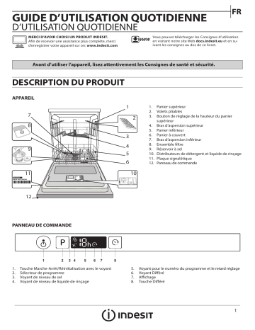 Mode d'emploi | Indesit EDIFP 68B1 A EU Manuel utilisateur | Fixfr