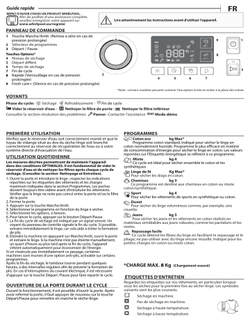 Mode d'emploi | Indesit FT CHA CM11 8XB FR Manuel utilisateur | Fixfr