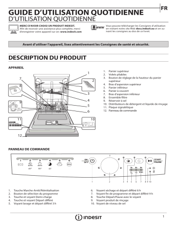 Mode d'emploi | Indesit DDFG 26B17 EU Manuel utilisateur | Fixfr