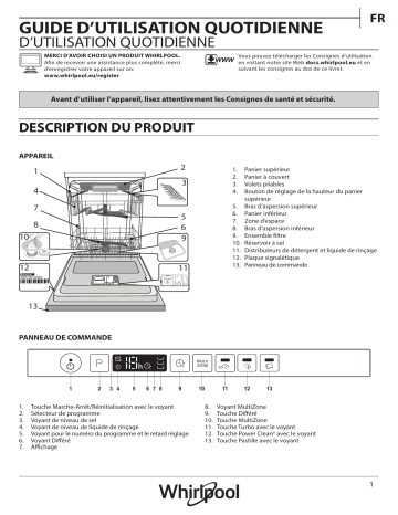 Mode d'emploi | Whirlpool WRIC 3C26 PF Manuel utilisateur | Fixfr