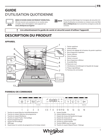 Mode d'emploi | Whirlpool WFO 3O33 D X Manuel utilisateur | Fixfr