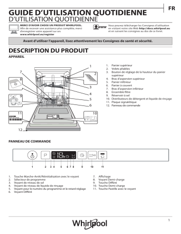 Mode d'emploi | Whirlpool WRIC 3B+26 Manuel utilisateur | Fixfr