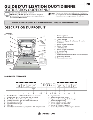 Mode d'emploi | Whirlpool LFO 3P23 WL X Manuel utilisateur | Fixfr