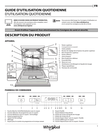 Mode d'emploi | Whirlpool WBC 3C26 PF X Manuel utilisateur | Fixfr