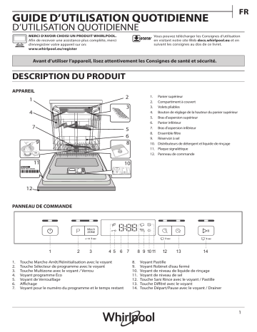 Mode d'emploi | Whirlpool WFC 3C25 F Manuel utilisateur | Fixfr