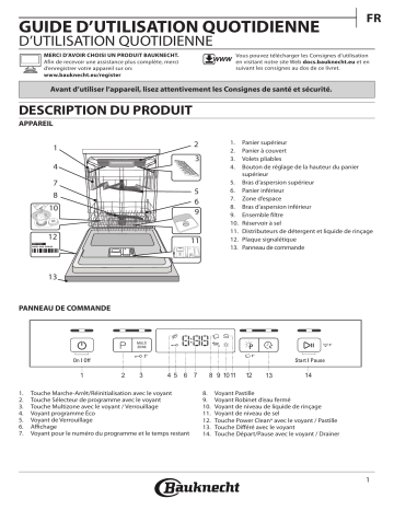 Mode d'emploi | Bauknecht BFC 3C26 PF A Manuel utilisateur | Fixfr