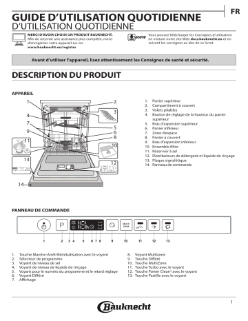 Mode d'emploi | Bauknecht BCIO 3T123 PFE Manuel utilisateur | Fixfr