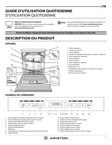 Mode d'emploi | Whirlpool LFO 3P23 WL X Manuel utilisateur | Fixfr