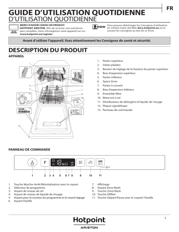 Mode d'emploi | Whirlpool HSIC 3T127 C Manuel utilisateur | Fixfr